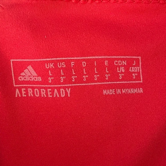 Adidas Bold Red Training Shorts - Picture 2 of 2